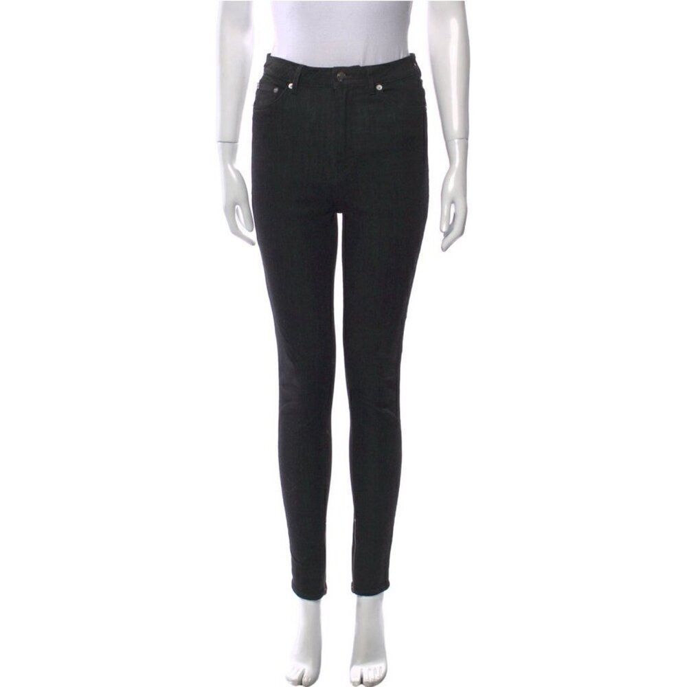 blk dnm jeans Authentic Solid Black High Rise Skinny Denim 25